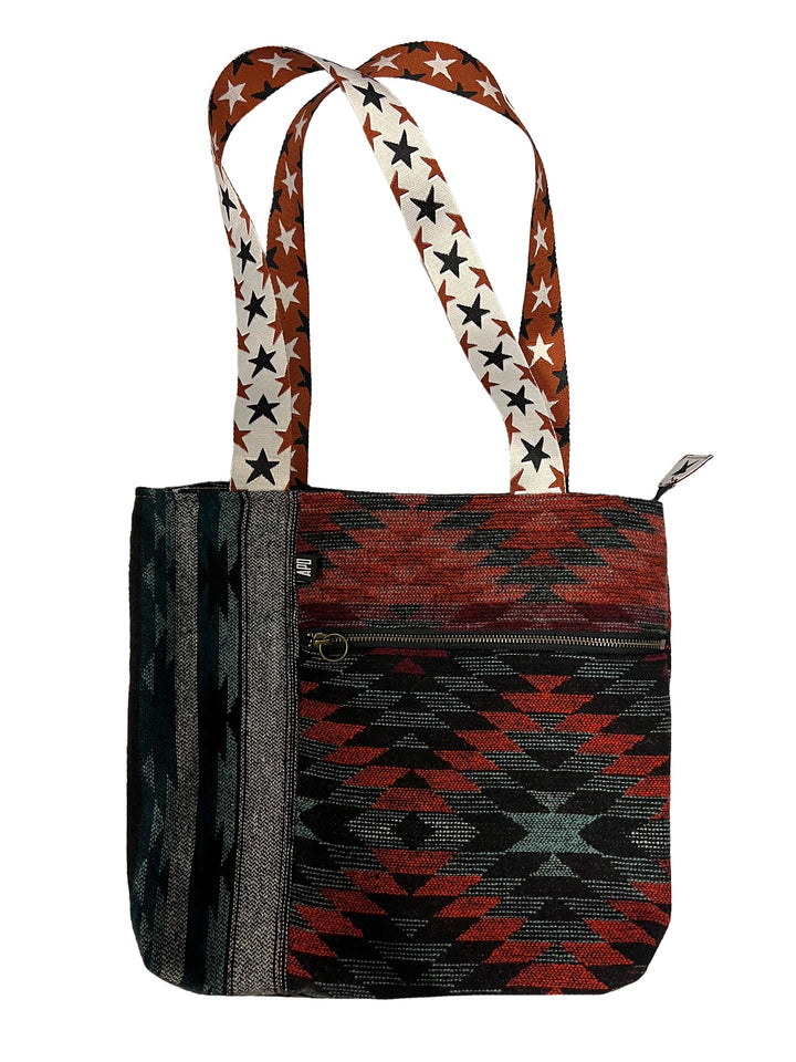 Amy Page DeBlasio Tote Bag Aztec Print No Waste Tote Bag
