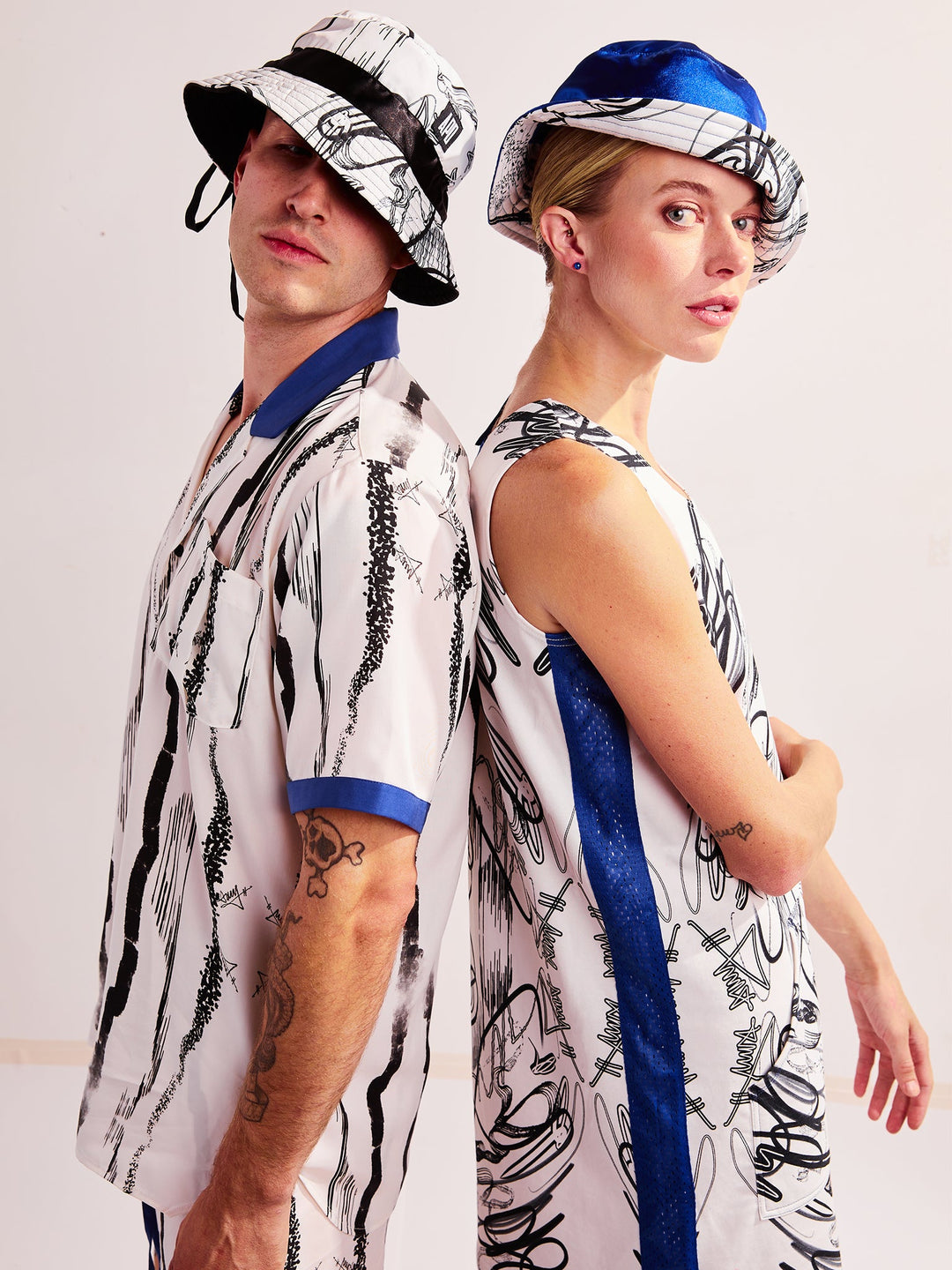 Amy Page DeBlasio Hats Custom Print Reversible Bucket Hat