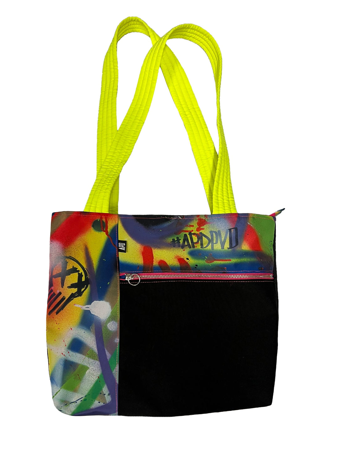 Amy Page DeBlasio Tote Bag Custom Graffiti Print No Waste Tote Bag