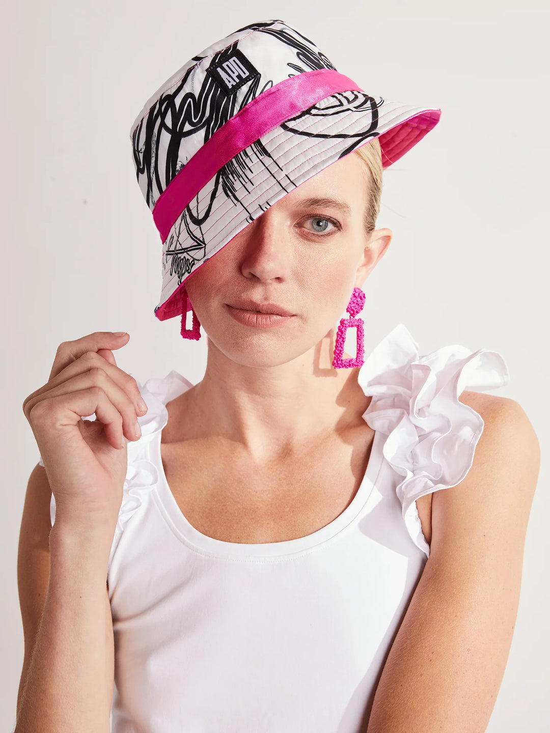 Amy Page DeBlasio Hats Custom Print Reversible Bucket Hat