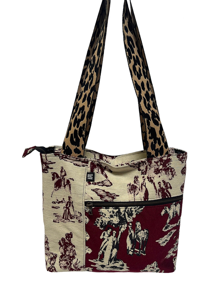 Amy Page DeBlasio Tote Bag Toile Jacquard No Waste Tote Bag