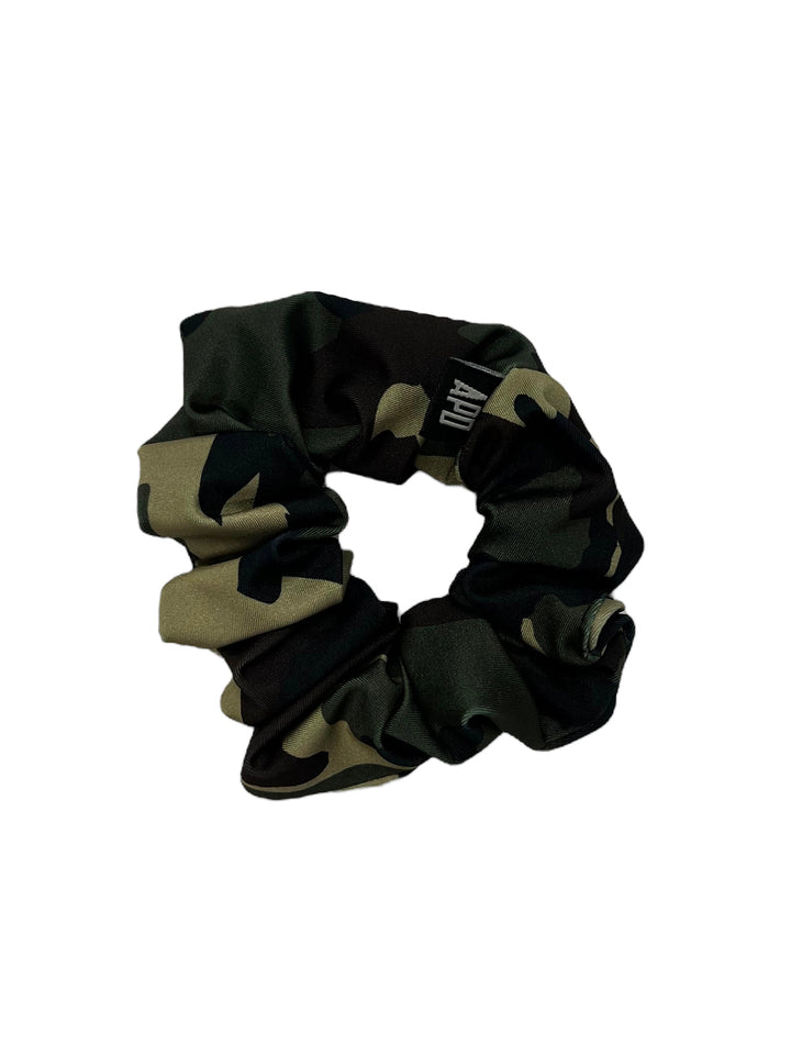 Amy Page DeBlasio Scrunchie Camo Spandex No Waste Scrunchie