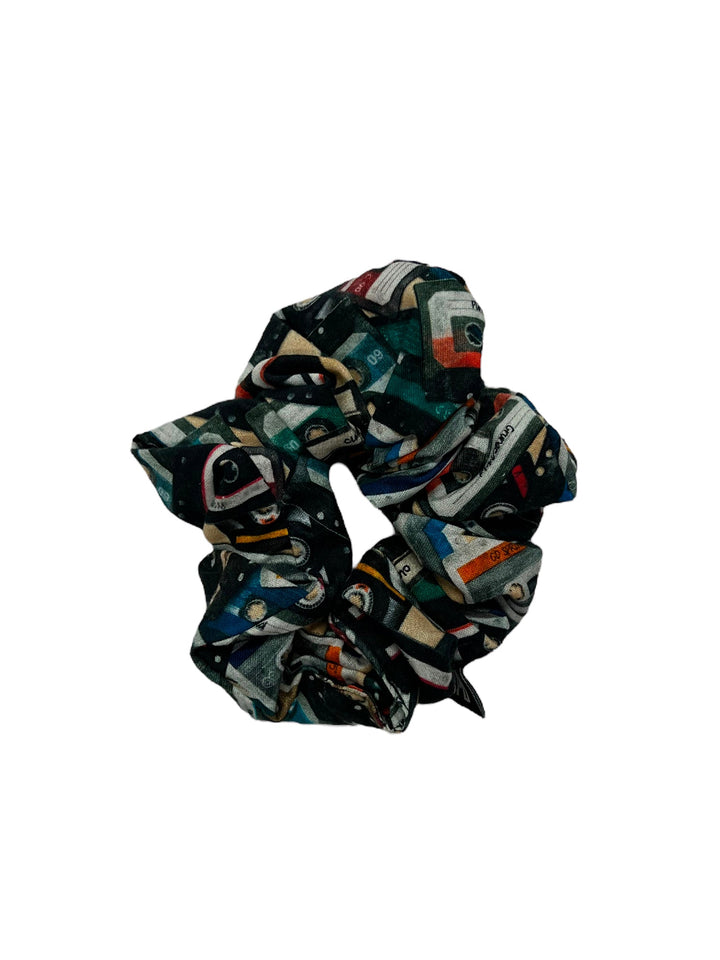 Amy Page DeBlasio Scrunchie Casette Tape Cotton No Waste Scrunchie