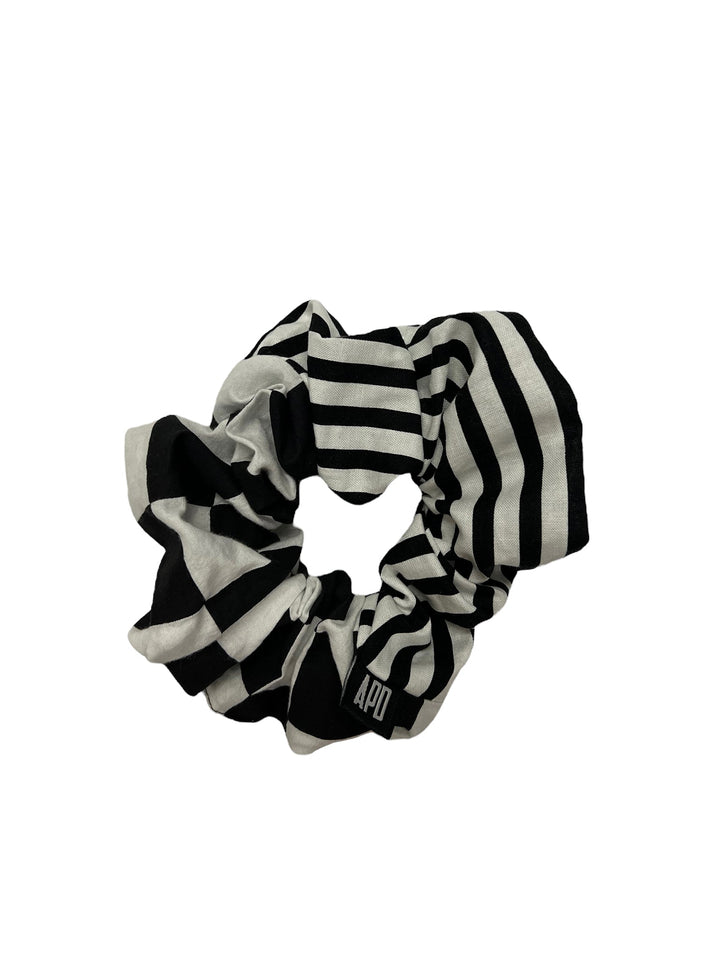 Amy Page DeBlasio Scrunchie Checks and Stripes Cotton No Waste Scrunchie