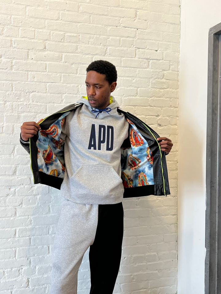 Amy Page DeBlasio Jackets and Coats Leather Bomber Jacket in Black