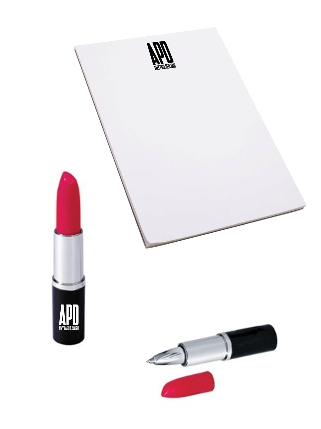 Amy Page DeBlasio Pen and Pad Logo Lipstick Pen and Pad