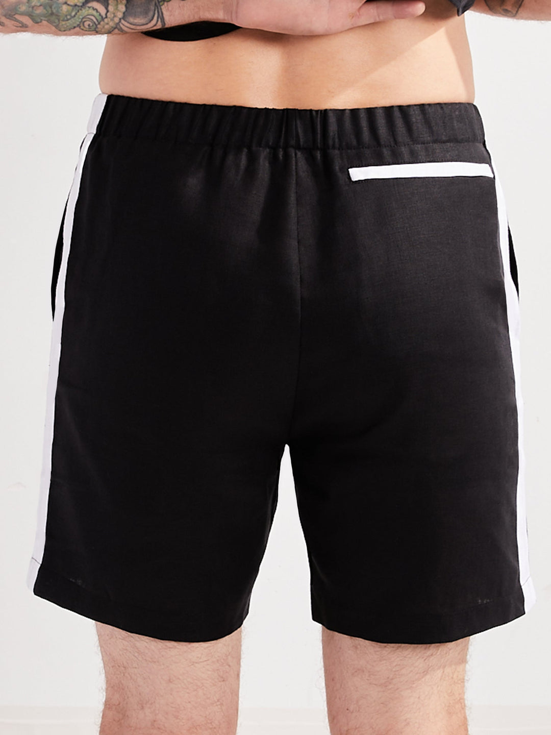 Amy Page DeBlasio Shorts Linen Shorts in Black