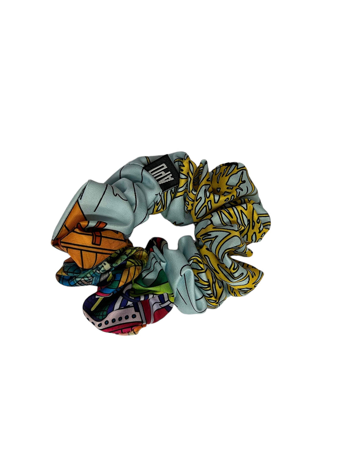 Amy Page DeBlasio Scrunchie Asian Print No Waste Scrunchie