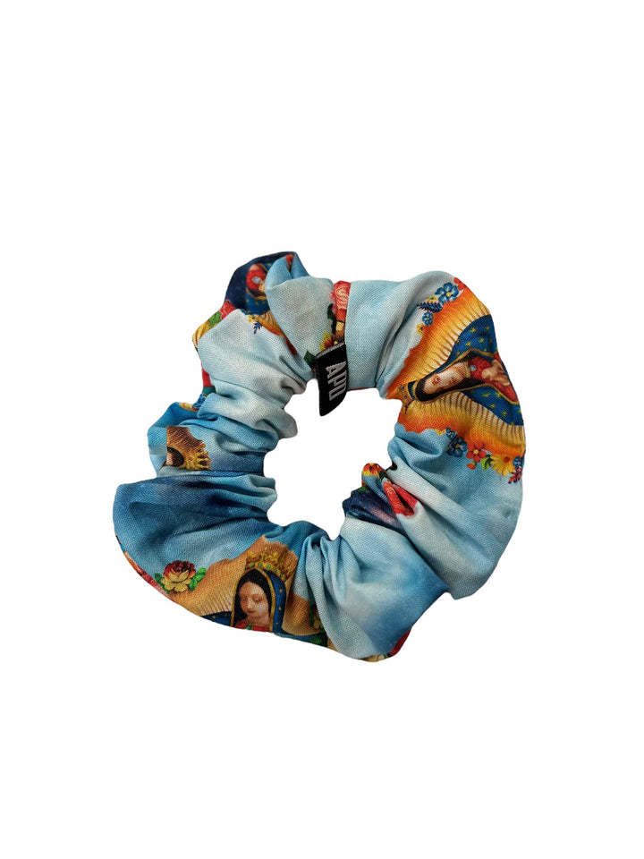 Amy Page DeBlasio Scrunchie Our Lady of Guadalupe Cotton No Waste Scrunchie