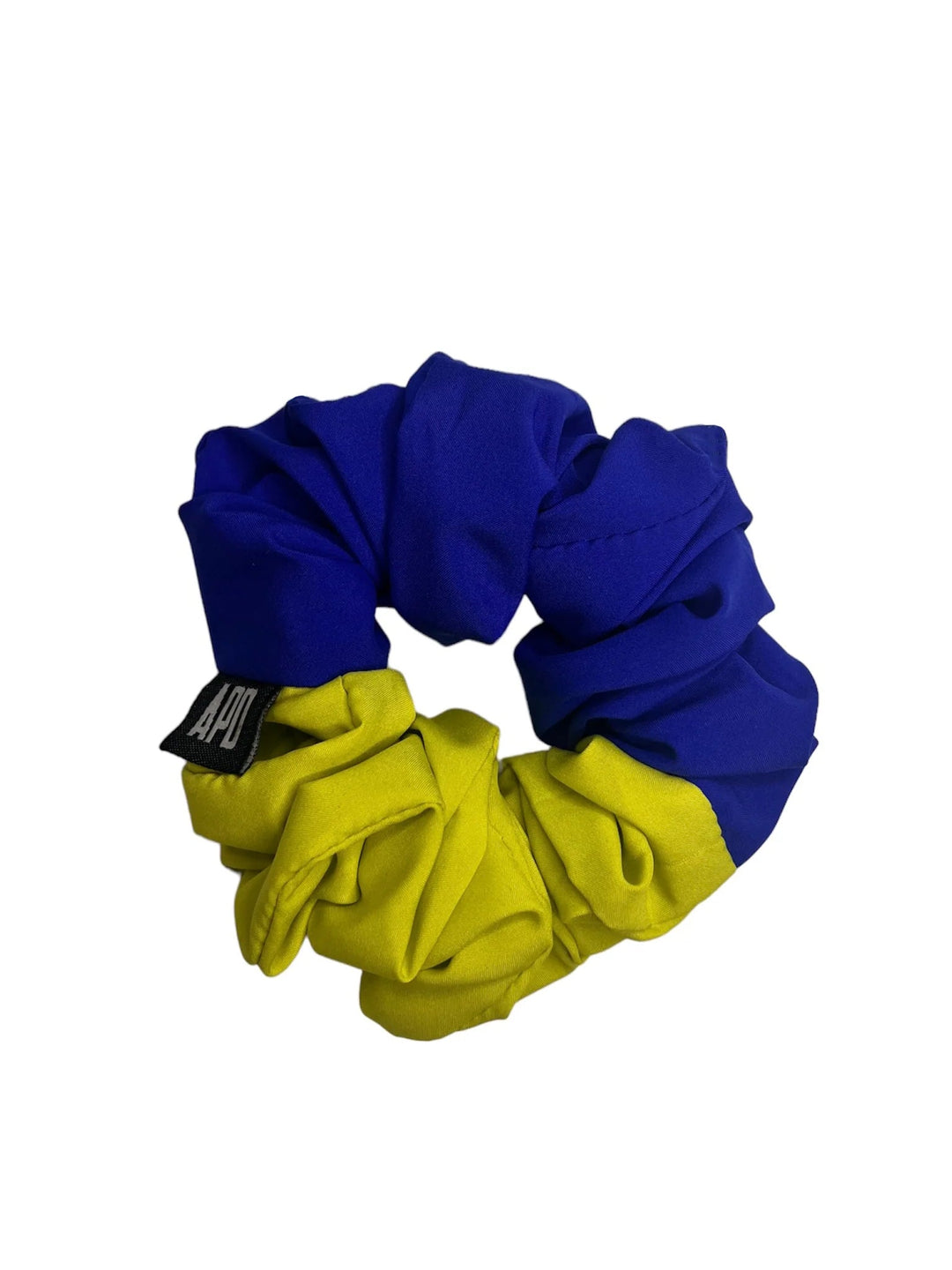 Amy Page DeBlasio Scrunchie Cobalt Blue & Cyber Lime No Waste Scrunchie