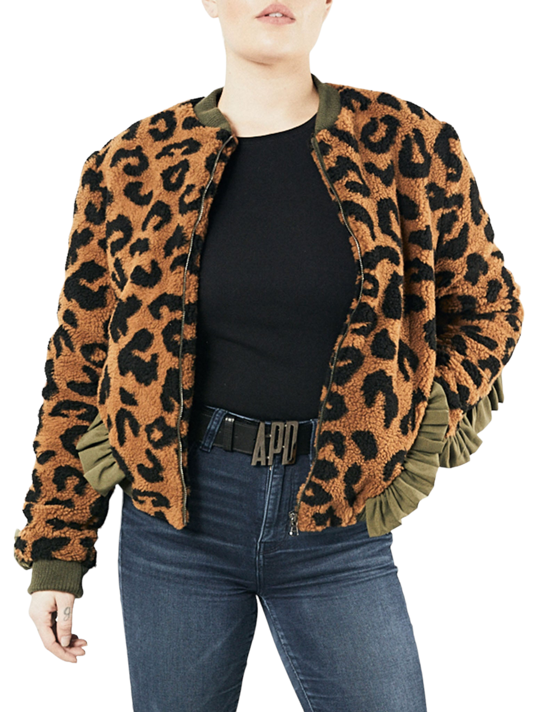 Amy Page DeBlasio Jackets and Coats Sherpa Bomber Jacket