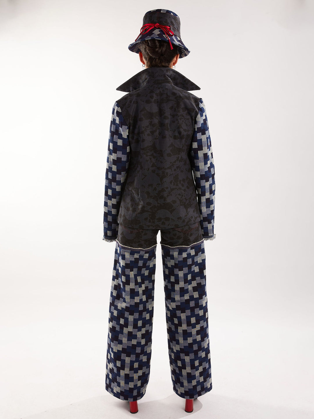 Amy Page DeBlasio Pants Wide Leg Pant in Denim