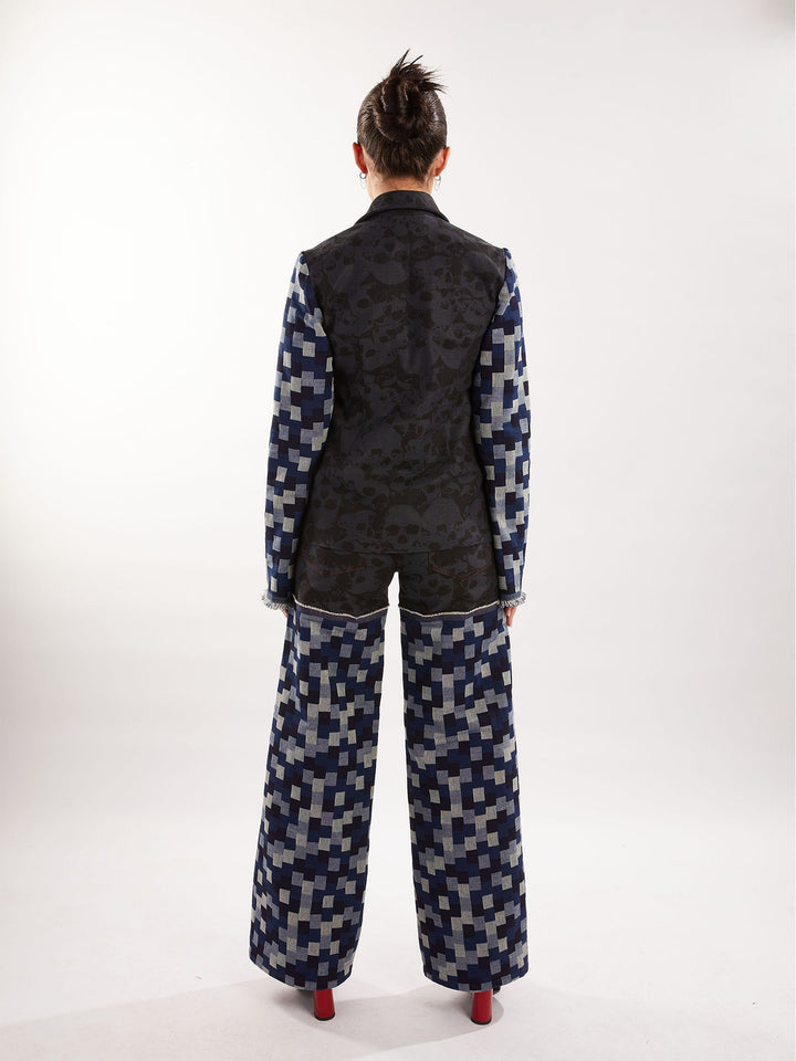 Amy Page DeBlasio Pants Wide Leg Pant in Denim