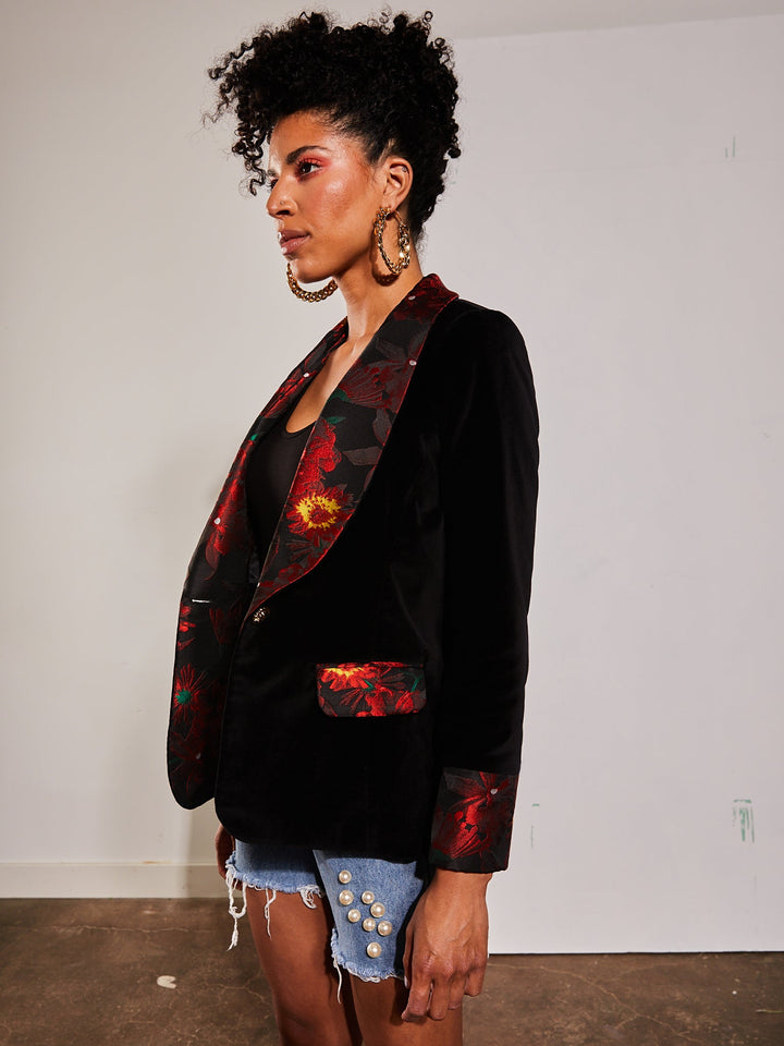 Amy Page DeBlasio Jackets and Coats Cotton Velvet Blazer