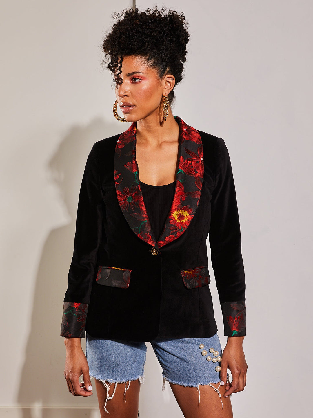 Amy Page DeBlasio Jackets and Coats Cotton Velvet Blazer