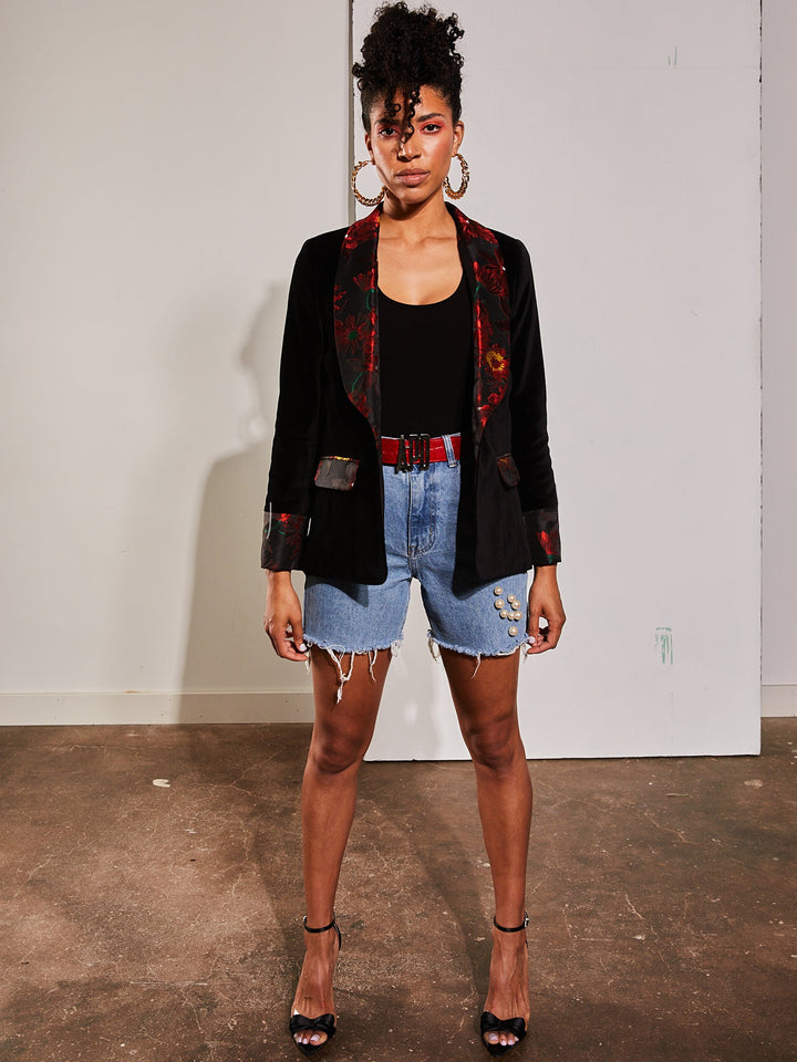 Amy Page DeBlasio Jackets and Coats Cotton Velvet Blazer