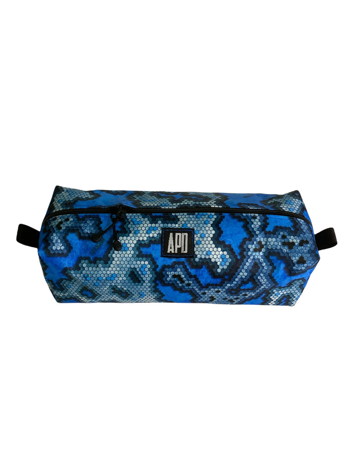 Amy Page DeBlasio Bags Blue Snakeskin w/ Blue Topstitching Lightweight Incidental Bag