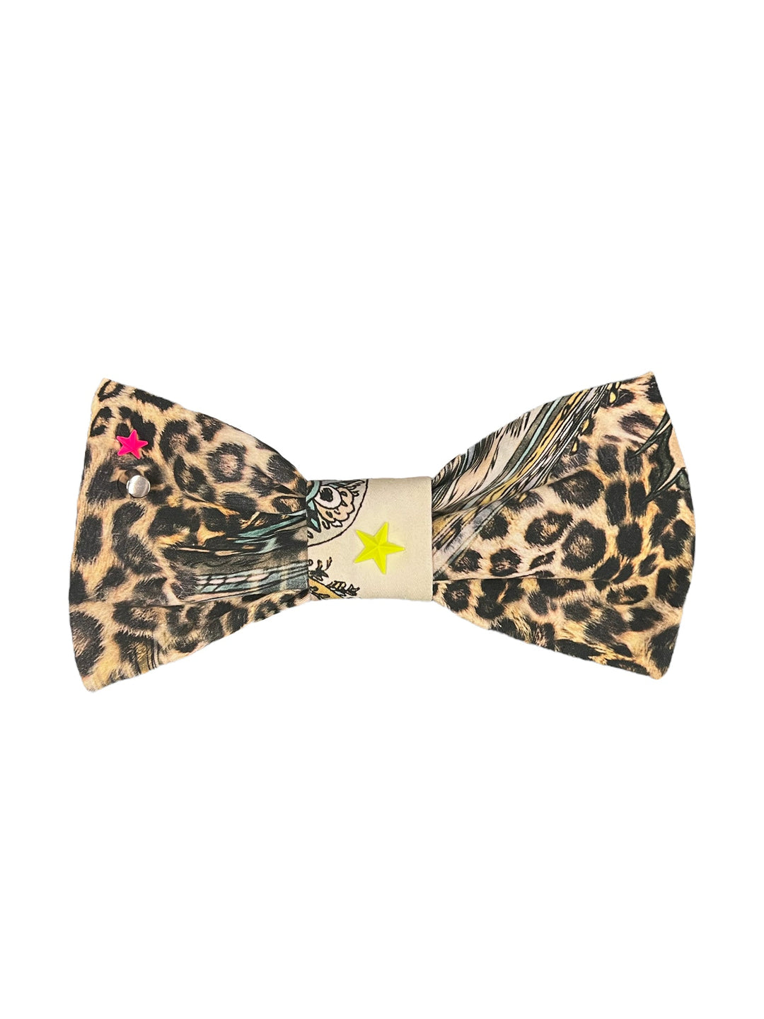 Amy Page DeBlasio Bows Leopard Paisley Studded Bow