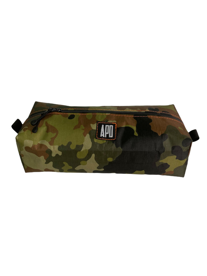 Amy Page DeBlasio Bags Woodland Camo w/ Neon Orange Topstitching Lightweight Incidental Bag