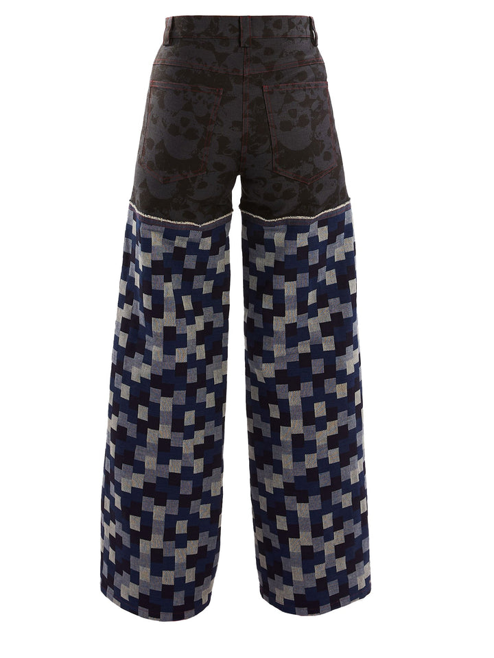 Amy Page DeBlasio Pants Wide Leg Pant in Denim