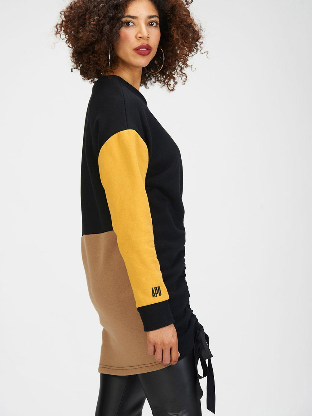 Amy Page DeBlasio Dresses Ruched Sweatshirt Dress