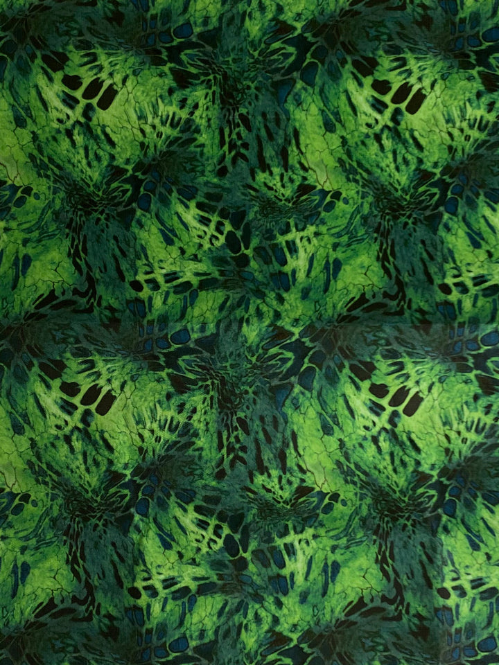 Amy Page DeBlasio Bags Lime Green & Turquoise Scales w/ Neon Green Topstitching Lightweight Incidental Bag