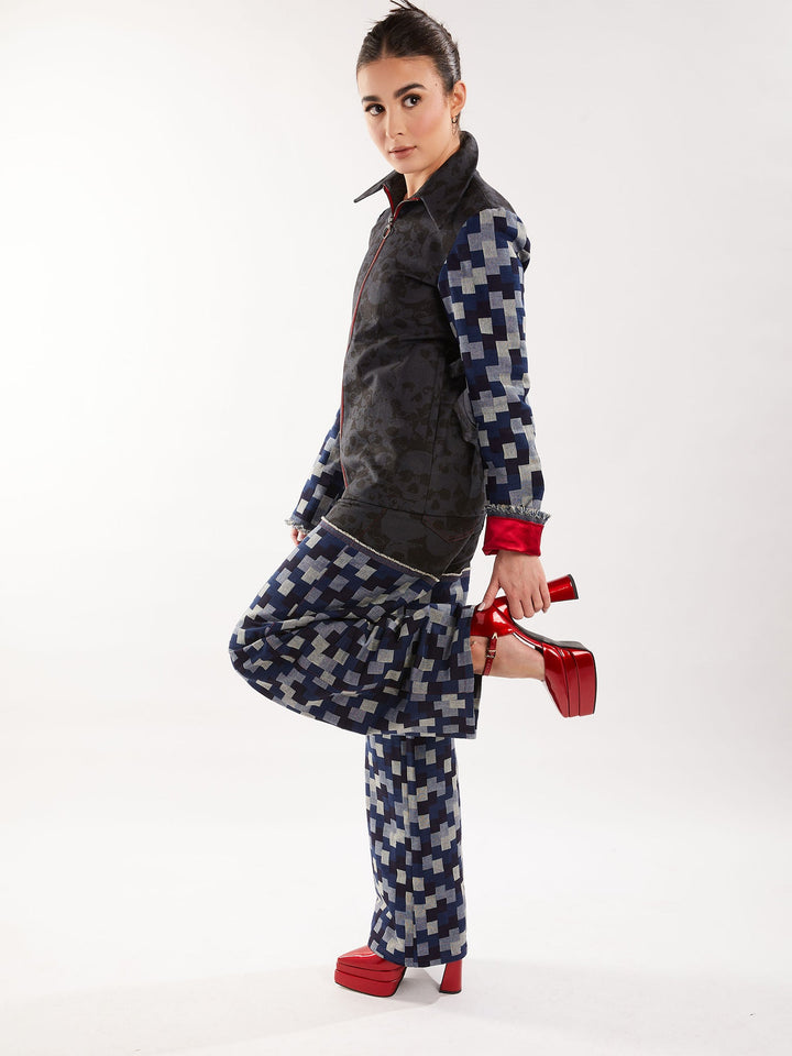 Amy Page DeBlasio Pants Wide Leg Pant in Denim