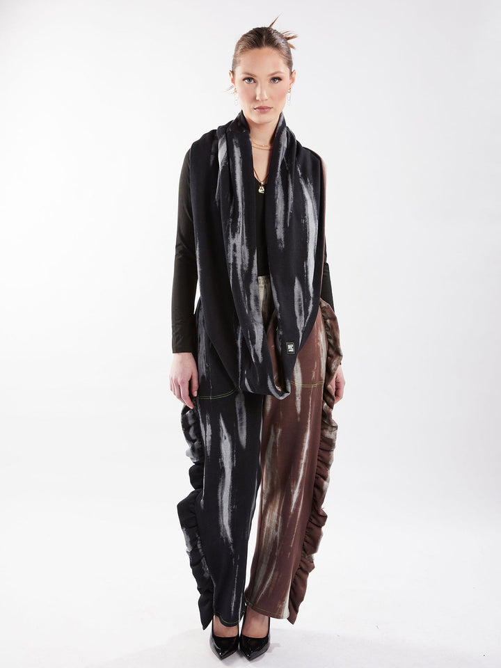 Amy Page DeBlasio Scarves Reversible Pocket Infinity Scarf in Custom Print Cotton Terry