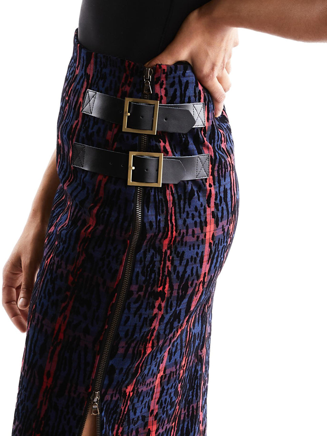 Amy Page DeBlasio Skirts Pencil Skirt in Leopard and Plaid