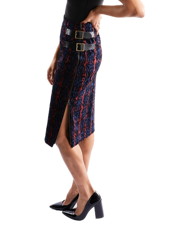 Amy Page DeBlasio Skirts Pencil Skirt in Leopard and Plaid