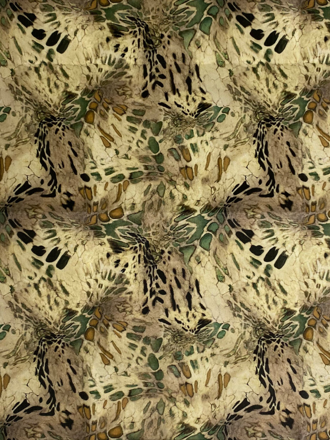 Amy Page DeBlasio Bags Beige, Black, & Green Scales Lightweight Incidental Bag