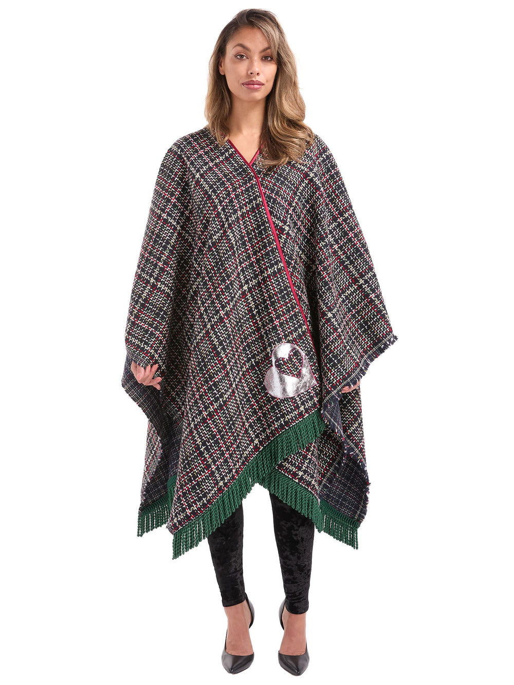 Amy Page DeBlasio Shawls and Kimonos Tweed Shawl Wrap