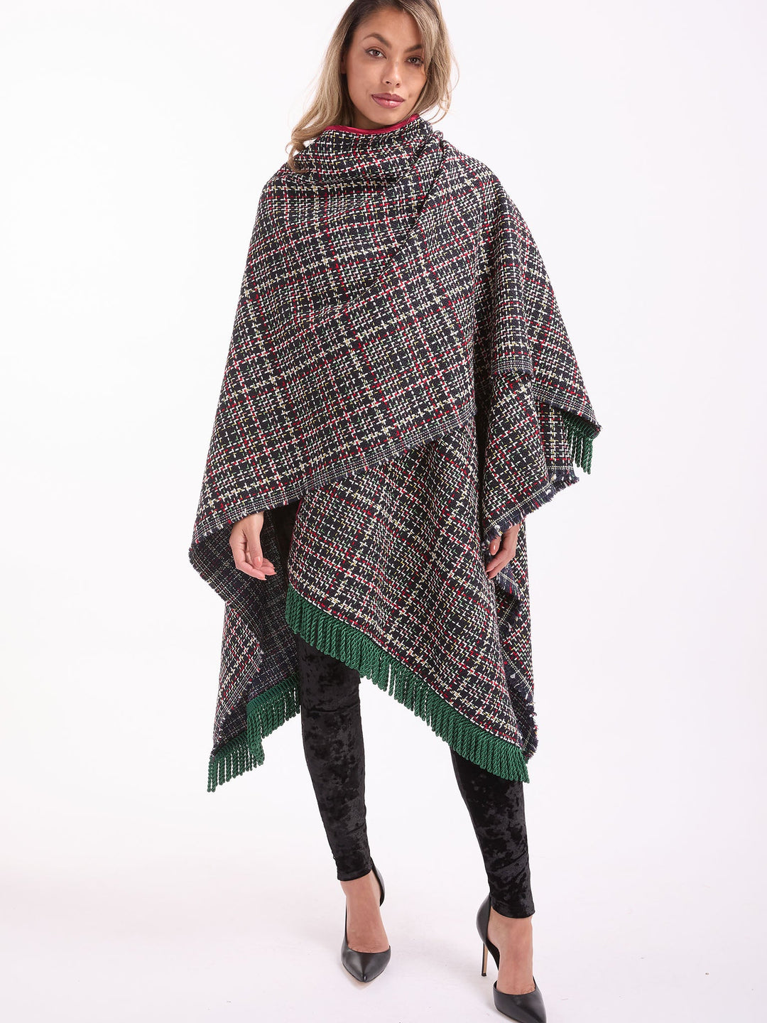 Amy Page DeBlasio Shawls and Kimonos Tweed Shawl Wrap