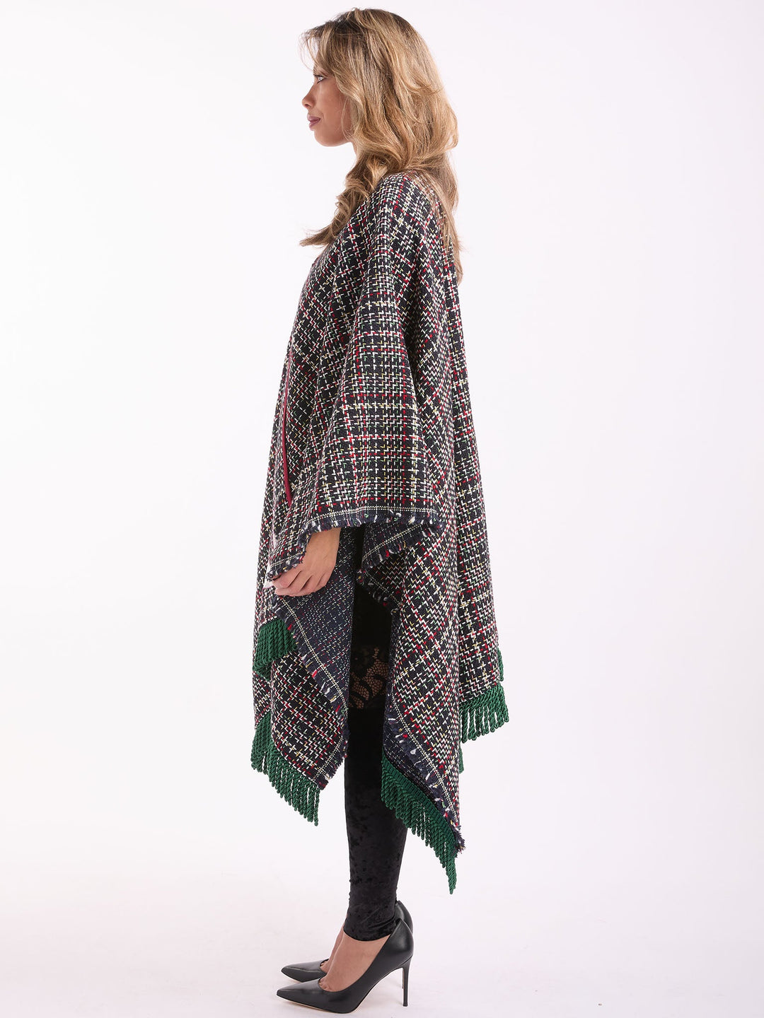 Amy Page DeBlasio Shawls and Kimonos Tweed Shawl Wrap