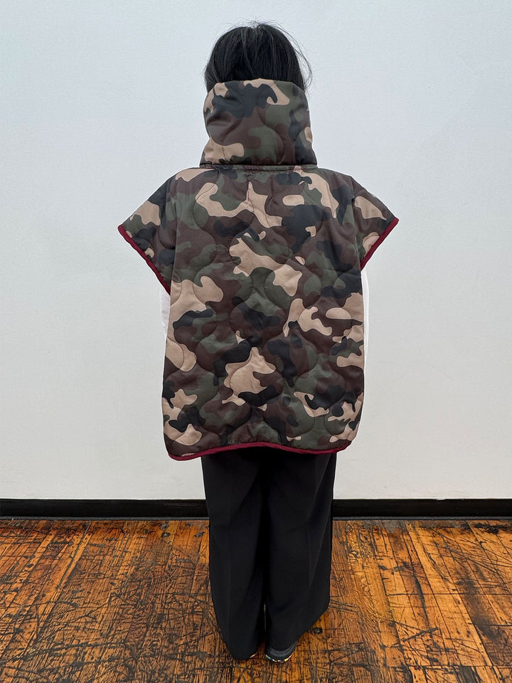 Amy Page DeBlasio Coats & Jackets THE ULTIMATE VEST IN QUILTED RIPSTOP CAMO