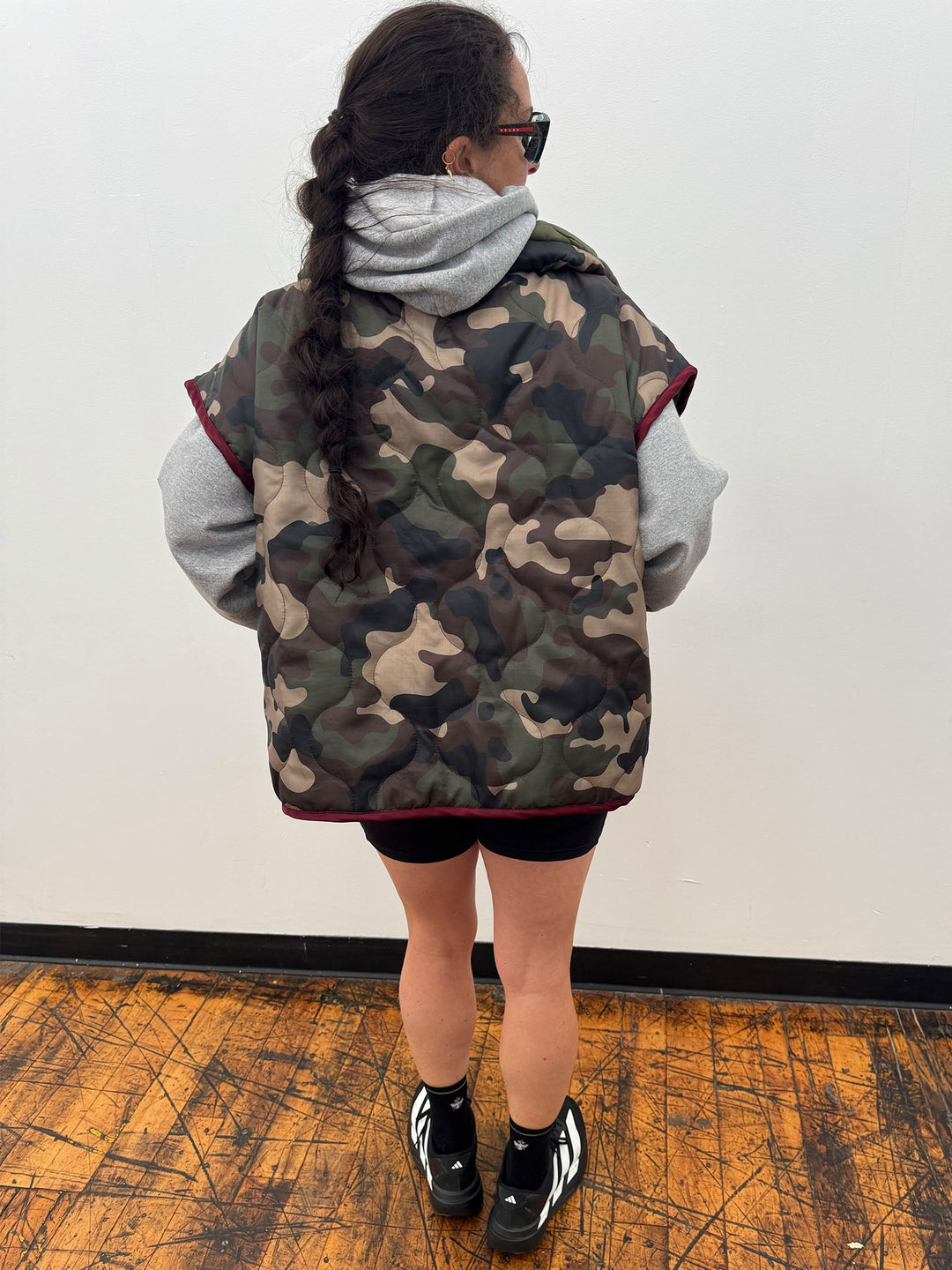 Amy Page DeBlasio Coats & Jackets THE ULTIMATE VEST IN QUILTED RIPSTOP CAMO