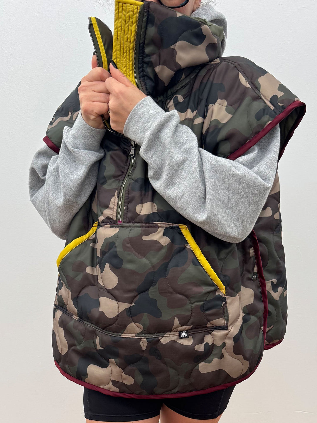 Amy Page DeBlasio Coats & Jackets THE ULTIMATE VEST IN QUILTED RIPSTOP CAMO