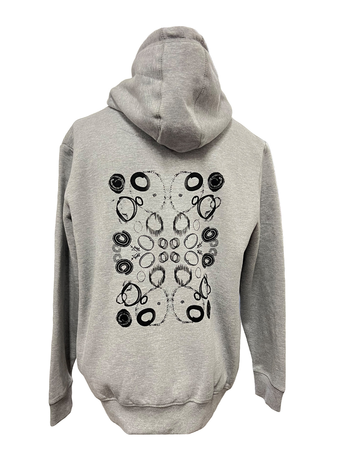 Hooded Sweatshirt in Grey with Custom Print