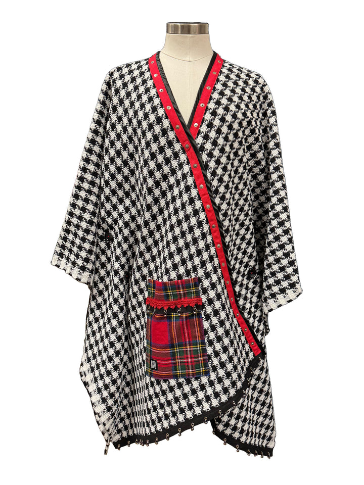 Houndstooth Kimono Shawl