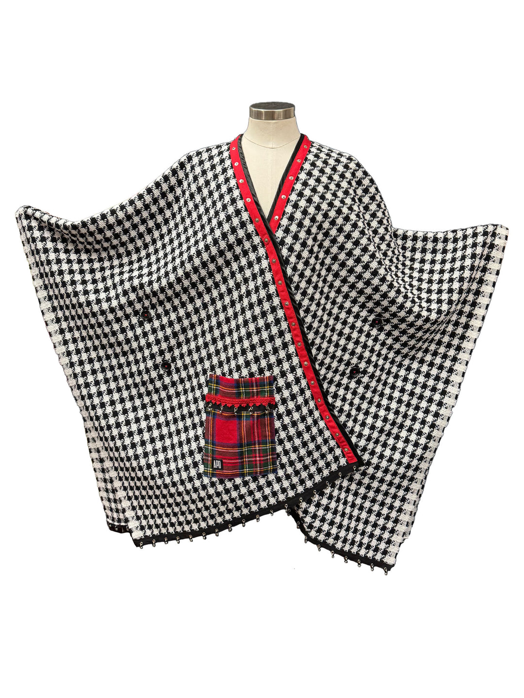 Houndstooth Kimono Shawl