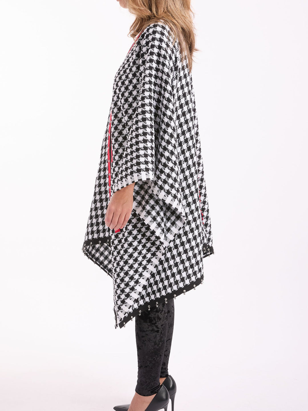 Amy Page DeBlasio Shawls and Kimonos Houndstooth Kimono Shawl