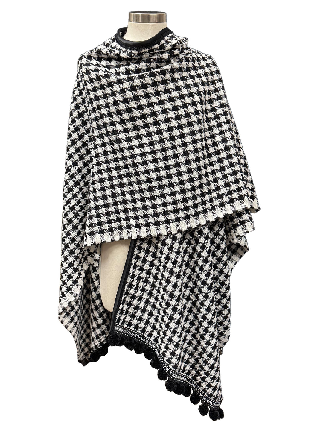 Houndstooth Shawl Wrap