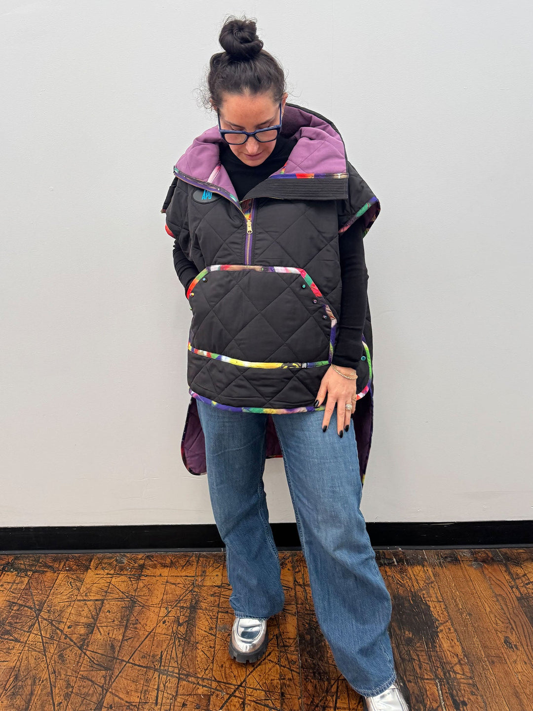 Amy Page DeBlasio Vests THE LONG ULTIMATE VEST IN BLACK QUILTING