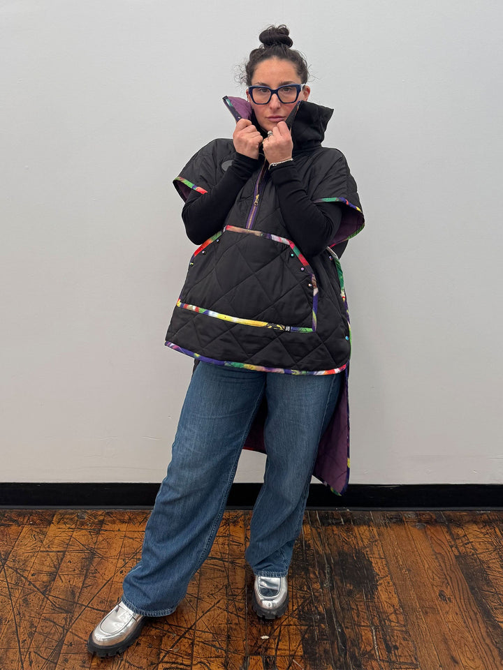 Amy Page DeBlasio Vests THE LONG ULTIMATE VEST IN BLACK QUILTING
