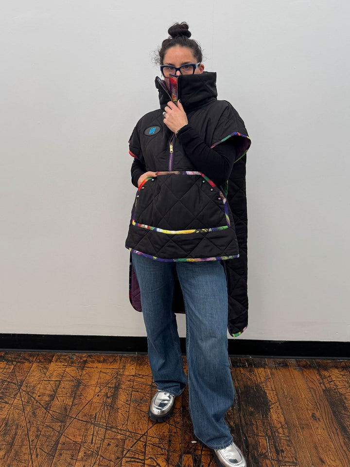 Amy Page DeBlasio Vests THE LONG ULTIMATE VEST IN BLACK QUILTING