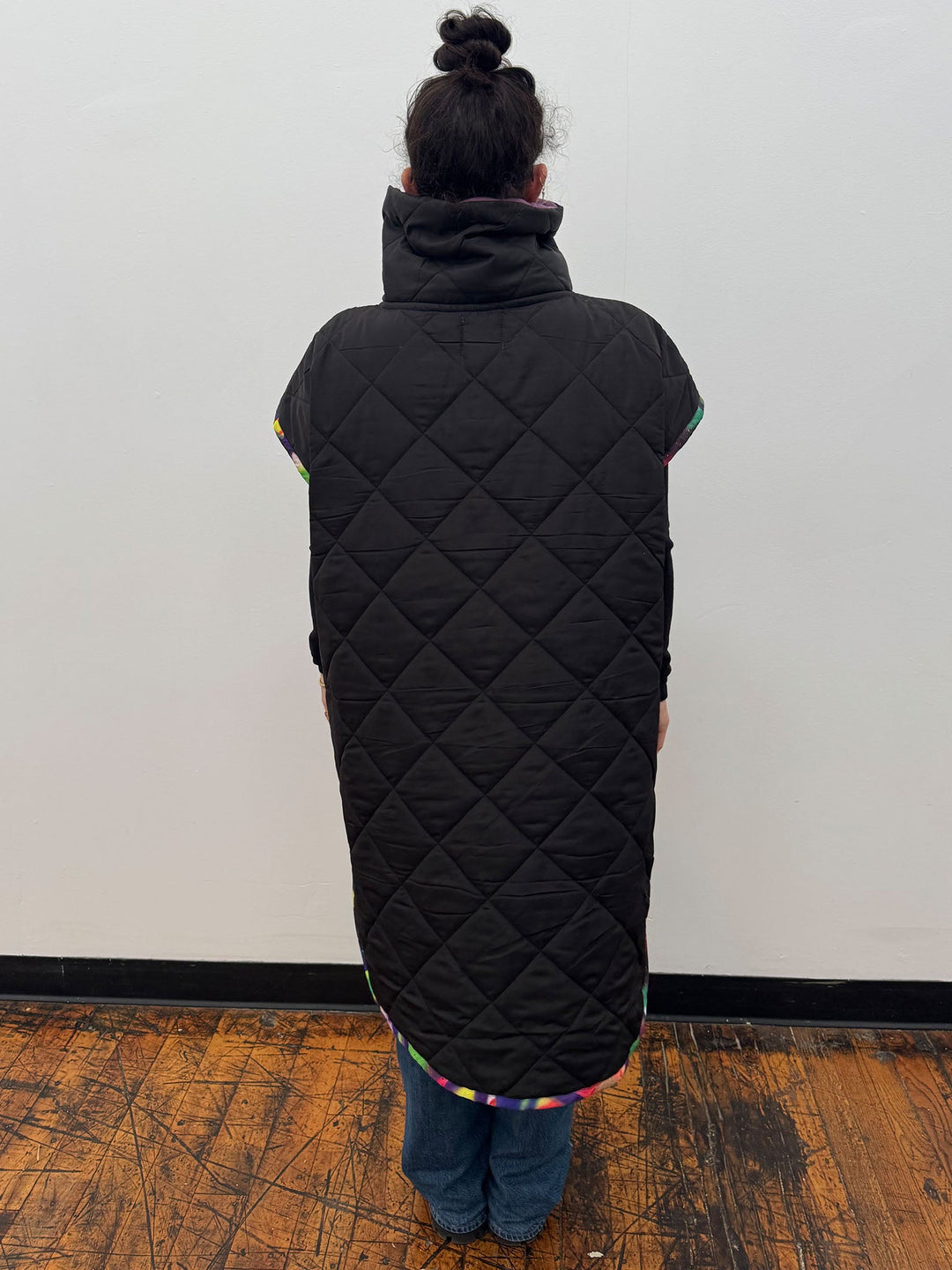 Amy Page DeBlasio Vests THE LONG ULTIMATE VEST IN BLACK QUILTING