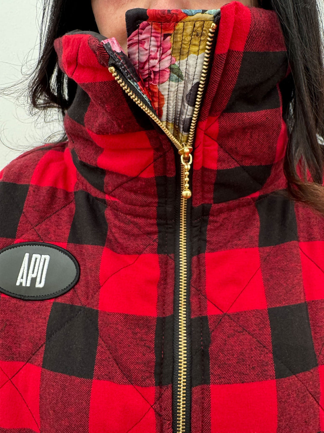 Amy Page DeBlasio Jackets and Coats THE LONG ULTIMATE VEST IN QUILTED CHECK