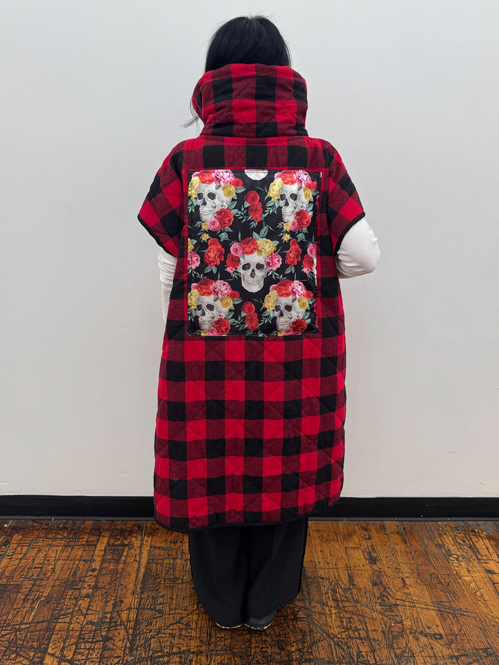 Amy Page DeBlasio Jackets and Coats THE LONG ULTIMATE VEST IN QUILTED CHECK