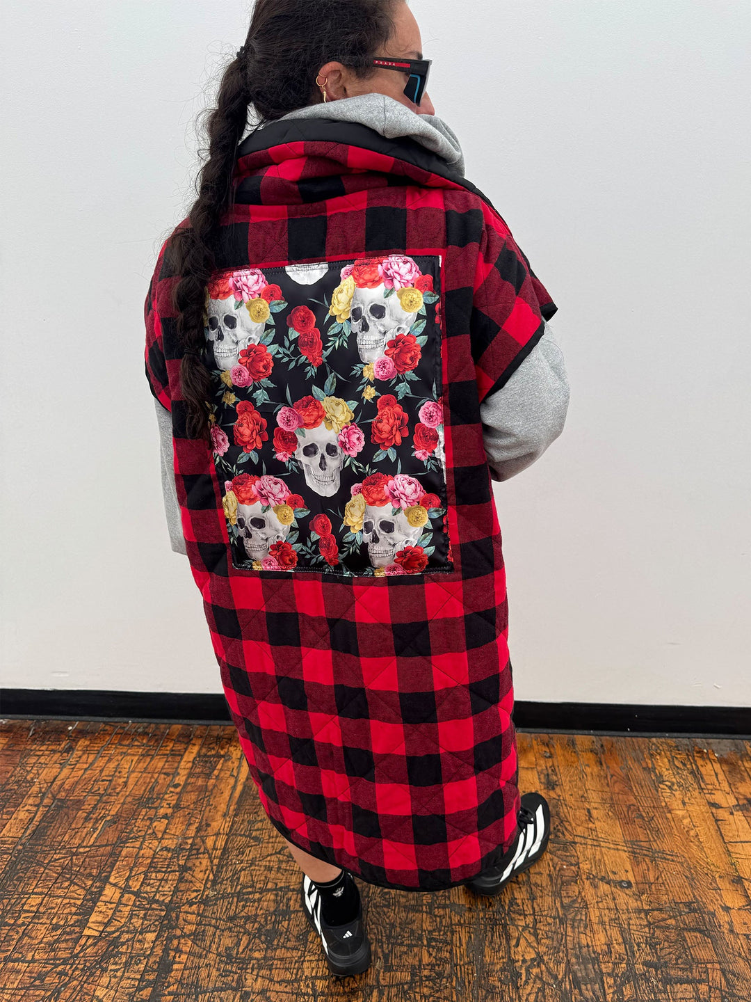 Amy Page DeBlasio Jackets and Coats THE LONG ULTIMATE VEST IN QUILTED CHECK