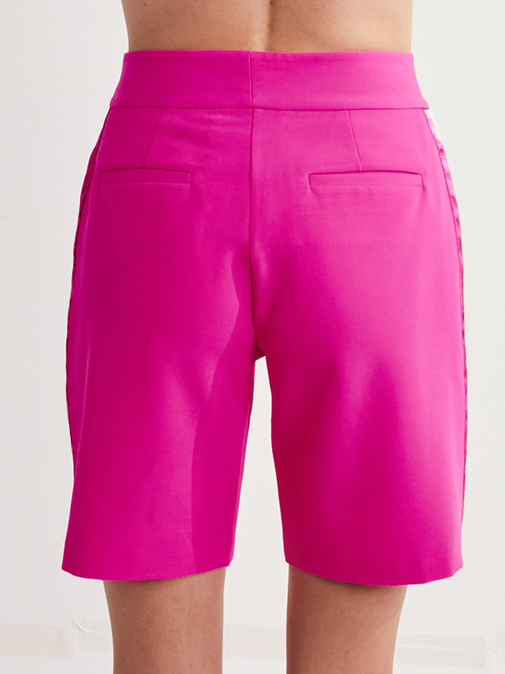 Tuxedo Shorts in Hot Pink